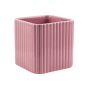 CUBO RIGATO CERAMICA ROSA