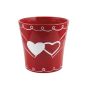 VASO CERAMICA CUORE ROSSO