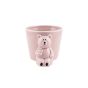 VASO ORSETTO CERAMICA ROSA