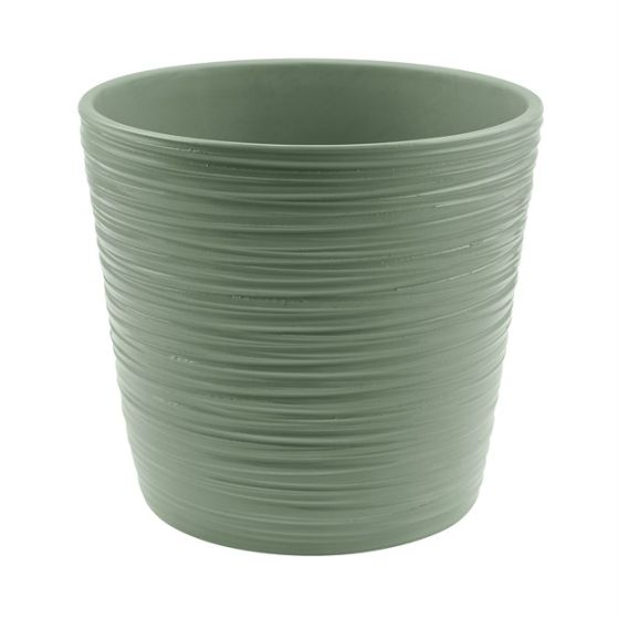 VASO CERAMICA RIGATO VERDE