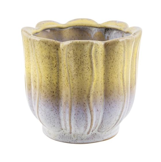 VASO CERAMICA GIALLO