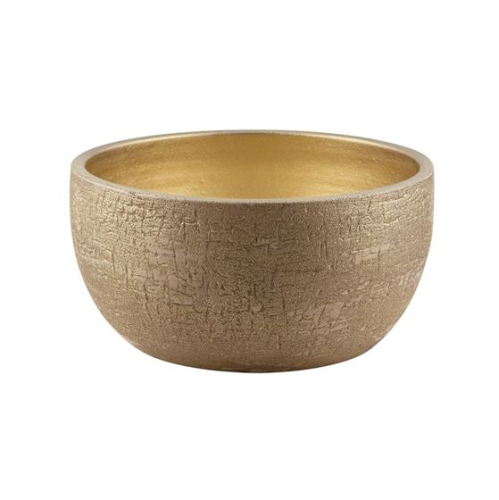 BOWL CERAMICA AVORIO DORATO