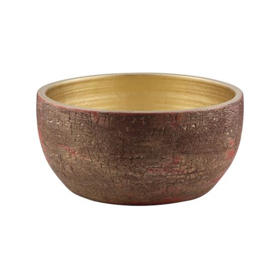 BOWL CERAMICA ROSSO DORATO