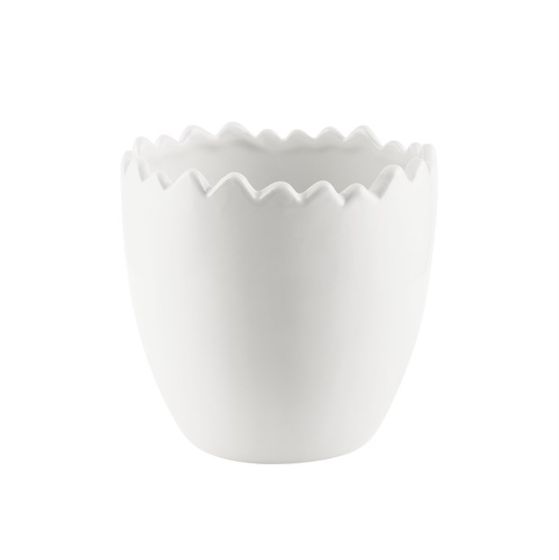 VASO CERAMICA UOVO BIANCO PICCOLO