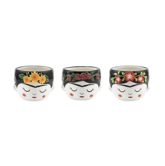 SET 3 VISI FIORE CERAMICA