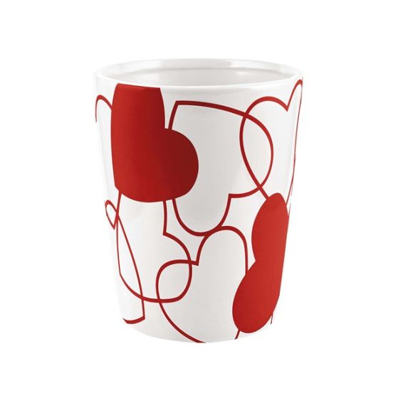 VASO CERAMICA CUORE BIANCO