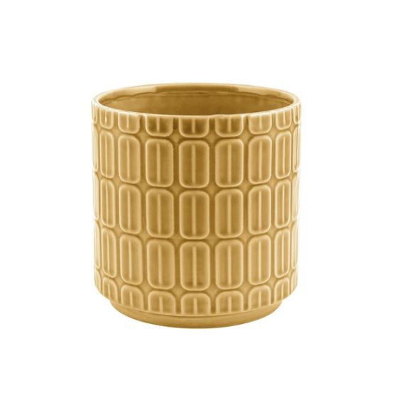 VASO CERAMICA GIALLO SFUMATO