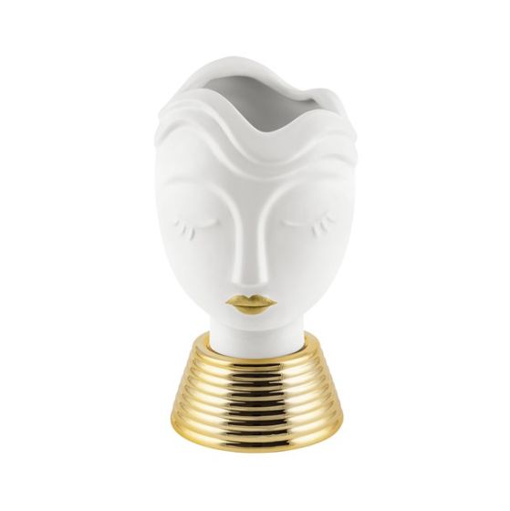 VISO DONNA CERAMICA  ORO